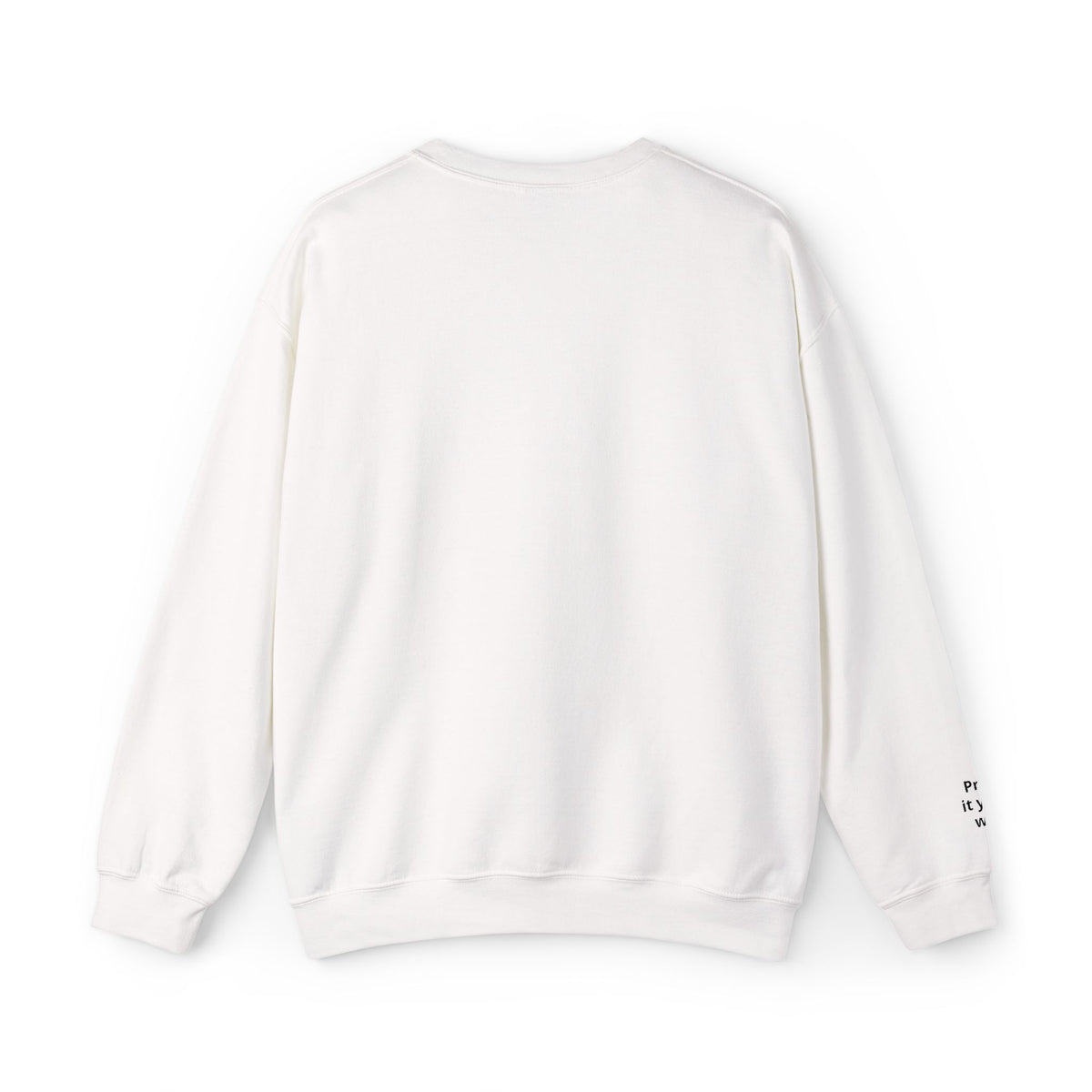 Minimal White Crewneck Sweatshirt