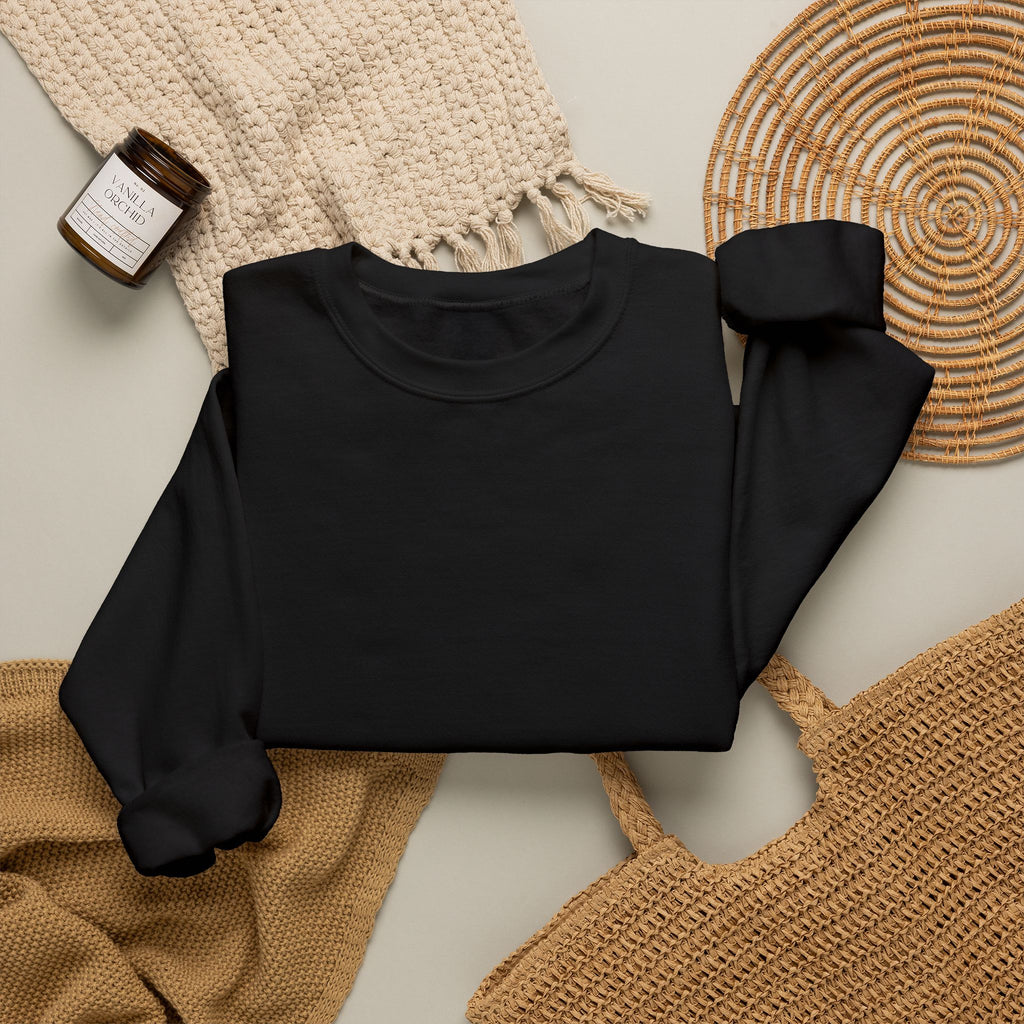 Minimal White Crewneck Sweatshirt