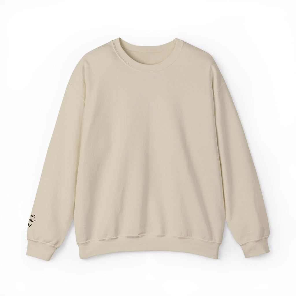 Minimal White Crewneck Sweatshirt