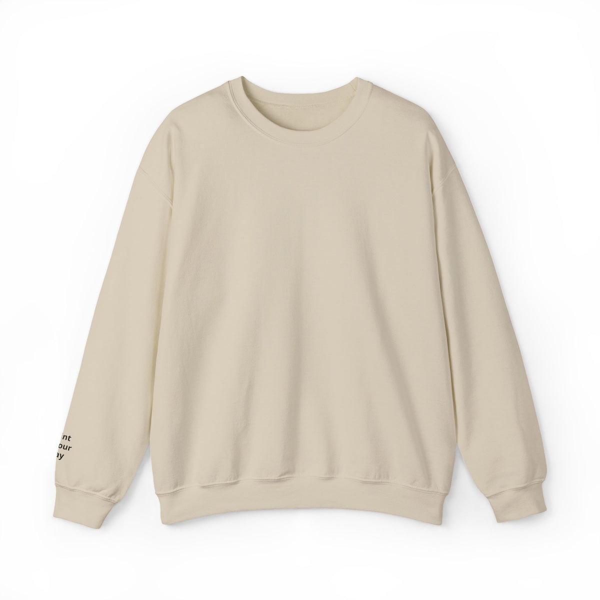 Minimal White Crewneck Sweatshirt