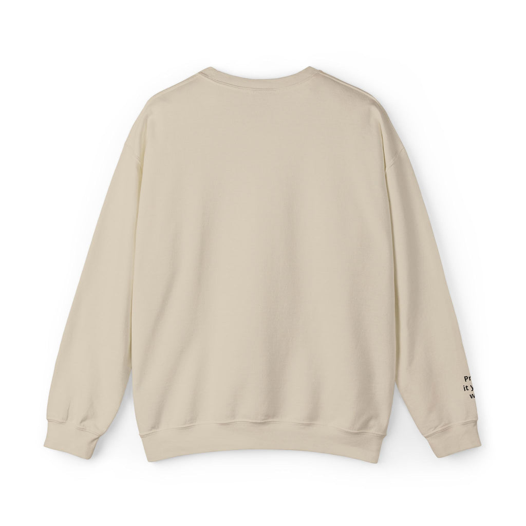 Minimal White Crewneck Sweatshirt