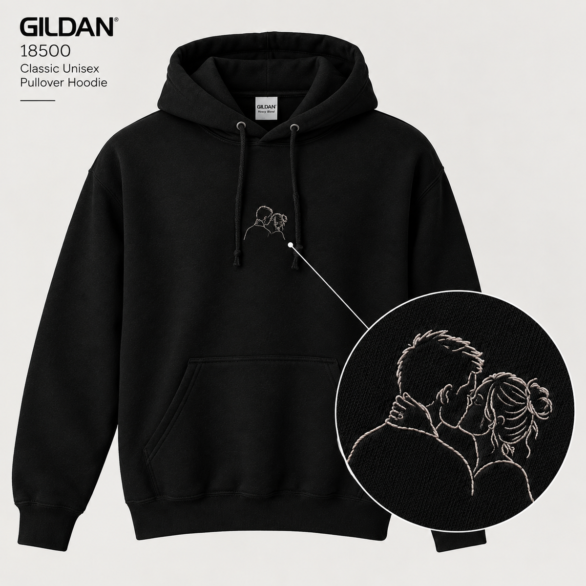 Classic Unisex Pullover Hoodie | Gildan® 18500